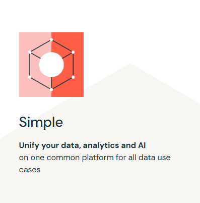 Simple - Unify your data, analytics and AI